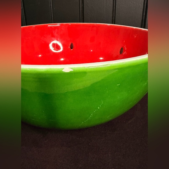 Arte Italica Vibrant Green/Red Large Bowl - Picture 2 of 8